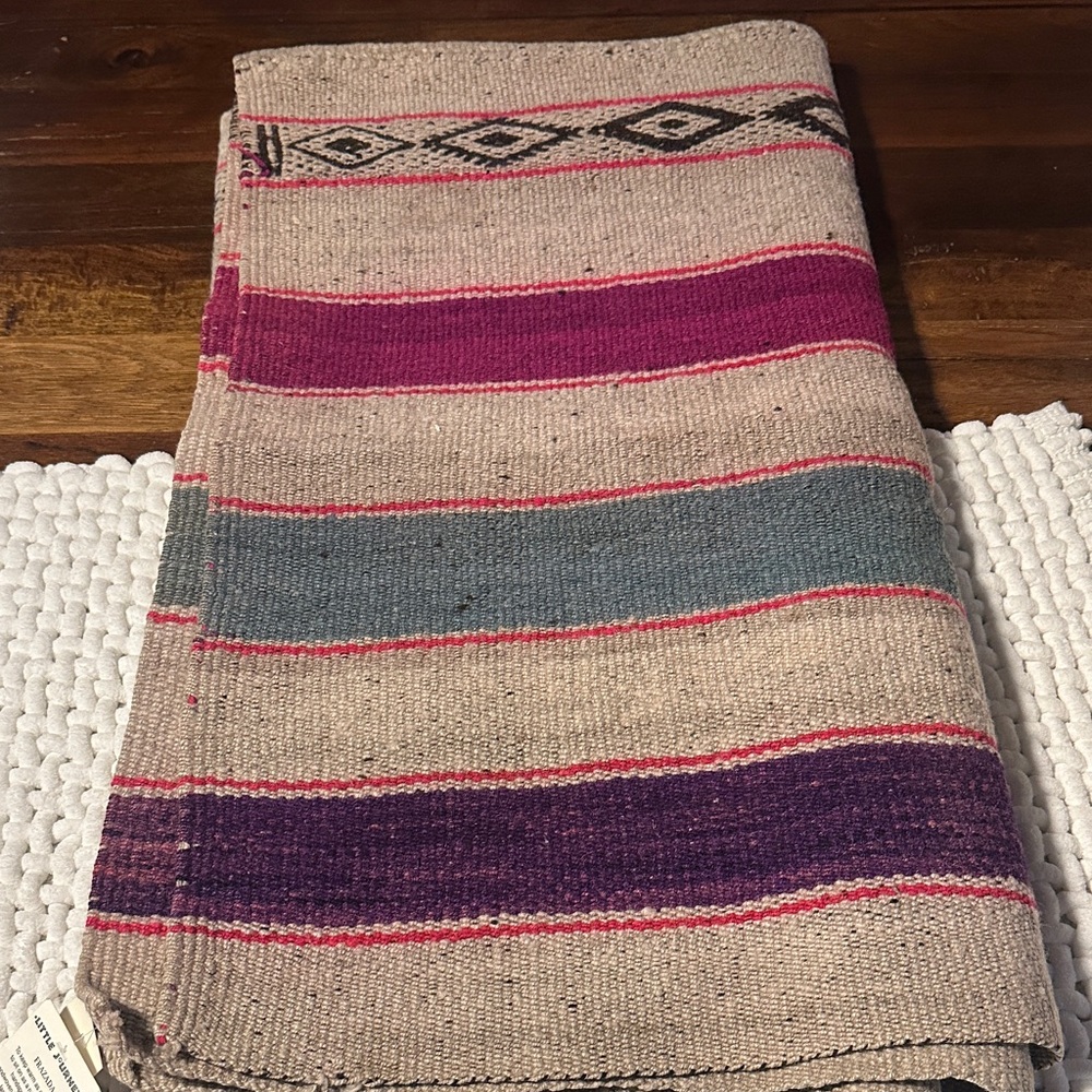 Handwoven Frazada
Colorful Striped Blanket